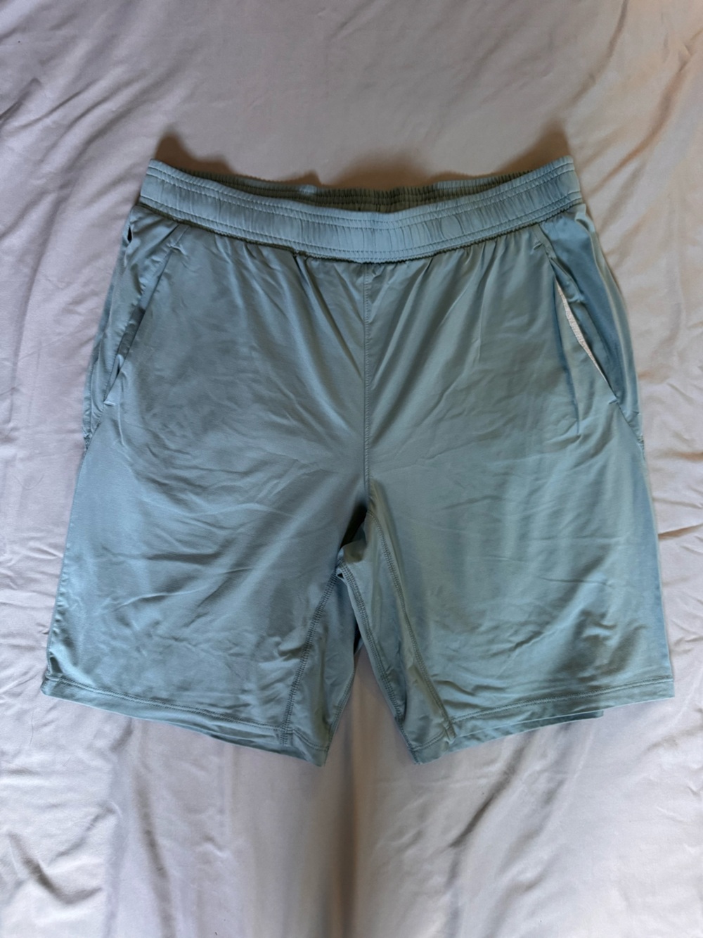 all in motion Men's Light Aqua Athletic Shorts